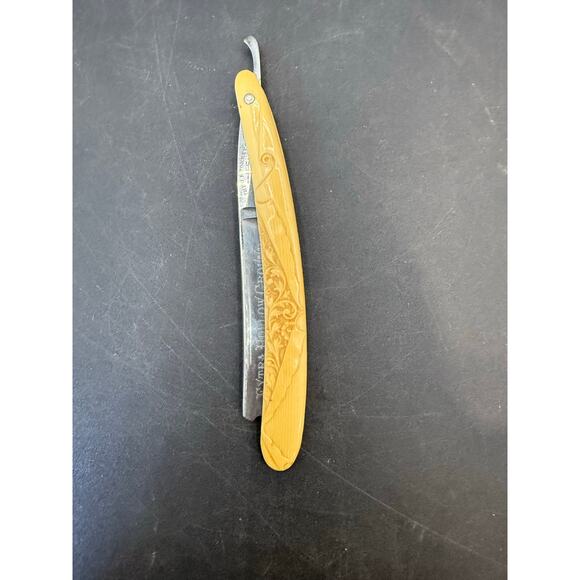 JR Torrey US Extra Hollow Ground Straight Razor, Etch Face/Dec Handle - Picture 10 of 10